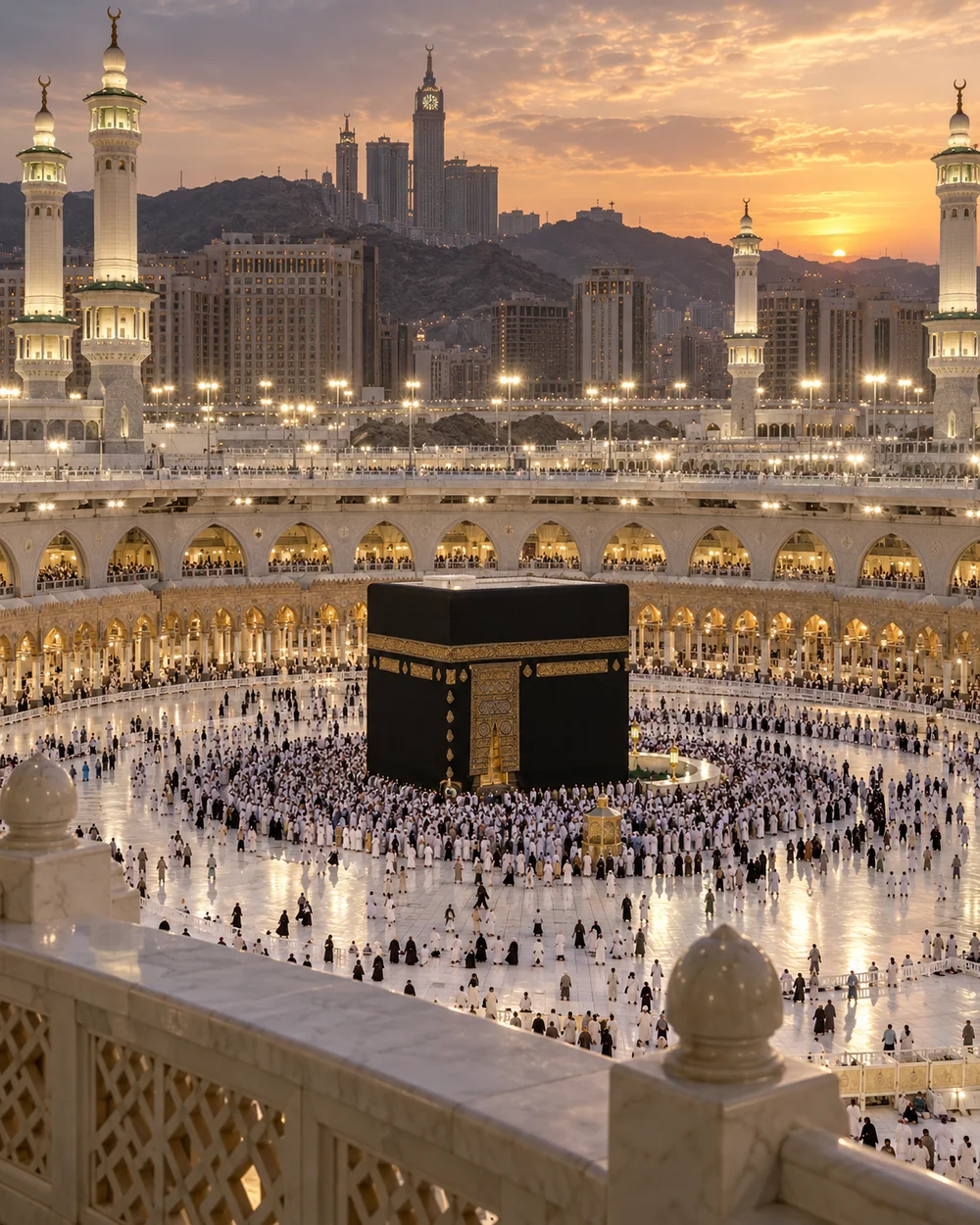 صورة مولّدة توضيحية للمسجد الحرام